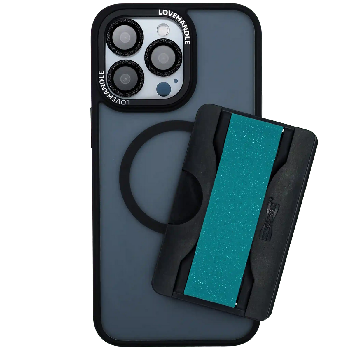 Total Package - PRO Wallet for MagSafe - Blue Agate Glitter