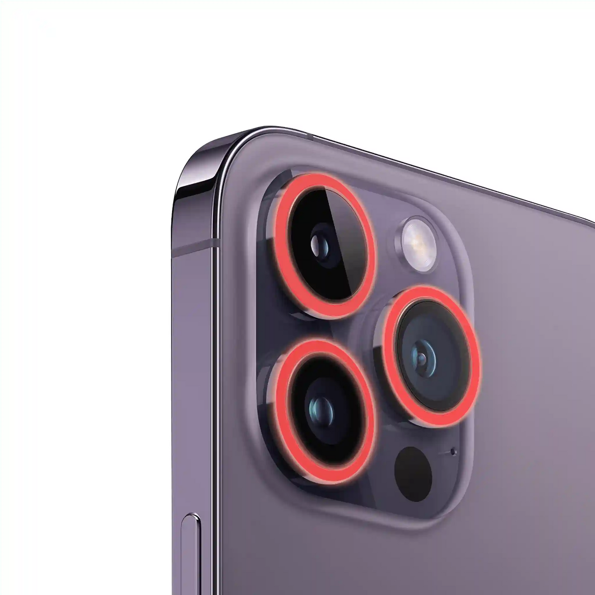 Camera Lens Protector Bundle - Glow Red
