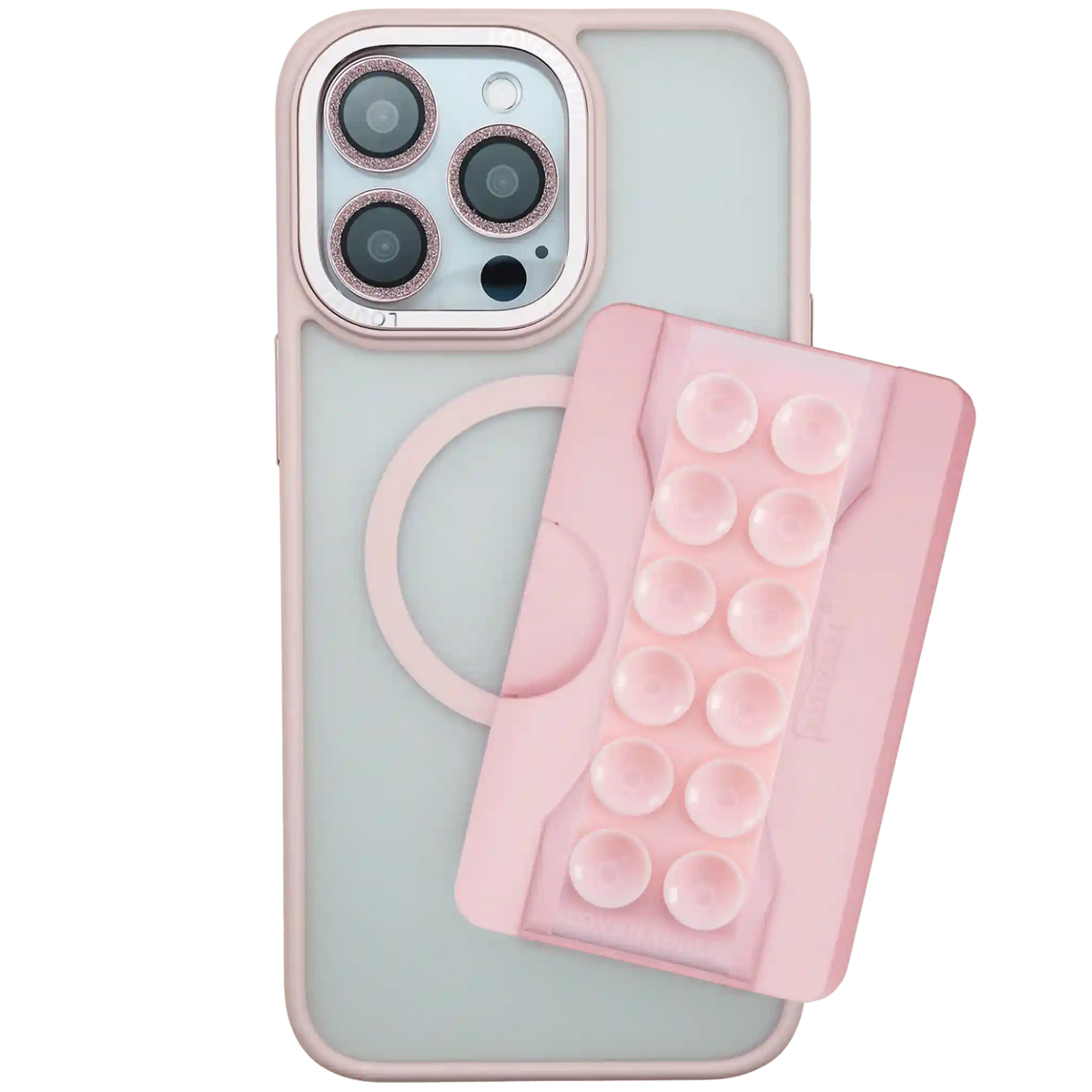 Total Package - PRO Wallet for MagSafe - Light Pink Suction
