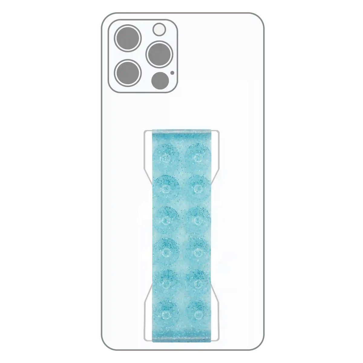 PRO Strap - Blue Topaz Glitter Suction